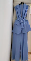 Conjunto pantalón de vestir sin mangas pantalón ancho calidad perfecta 33'90 euros.