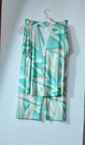 Talla curvi conjunto de blusa y pantalón cinturilla elástica, tejido seda fría.Precio25’50